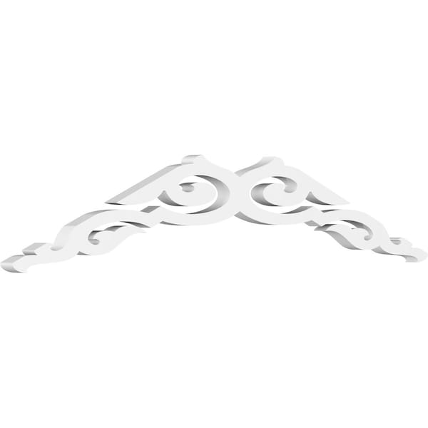 Ekena Millwork Pitch Rotherham Architectural Grade PVC Gable Pediment, 36"W x 7 1/2"H x 1"P (5/12) GPP036X008X100ROT - main